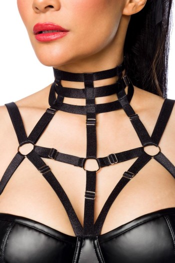 Harness-Wetlook-Minidress 18266 - XL/2XL