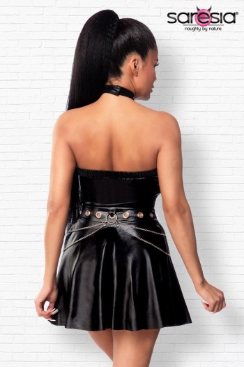 black Wetlook Dress 18289 - M