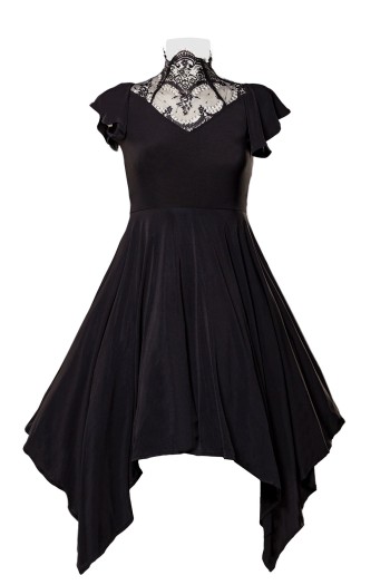 Dress with lace insert 93000 - S
