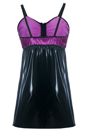 black/purple Chemise SB/1017 42/44 Sexy Base