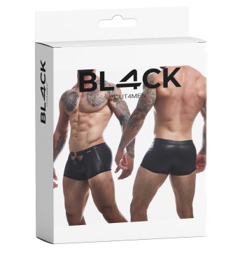 schwarzer Wetlook Boxer BL4CK03 - S