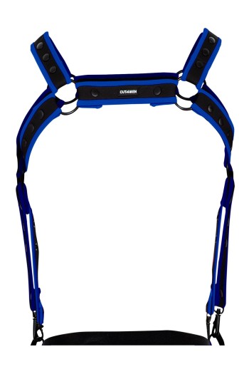 black/neo blue chest harness 05 - OS