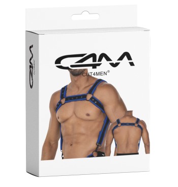 black/neo blue chest harness 05 - OS