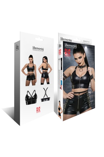schwarzes Damen-Top DDAlice001 - S