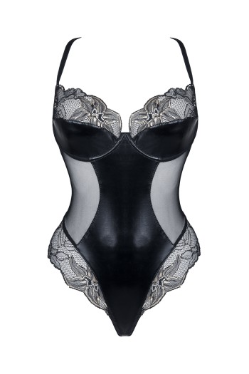 schwarz/goldener Body Hortense - XL