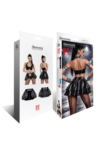 schwarzer Damen-Rock DDTina001 - S