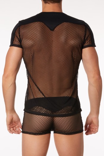schwarzes T-Shirt LM21-81 - S