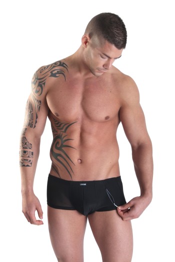 black Mini Pant Open Heart S by Look Me