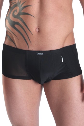 black Mini Pant Open Heart S by Look Me