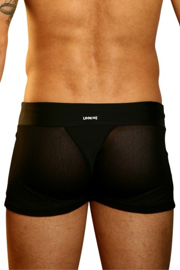 schwarzer Herren Boxer Open Spirit XL von Look Me