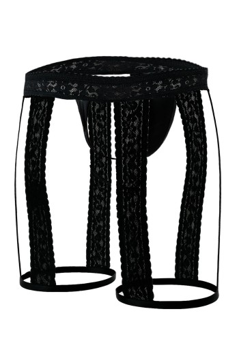 schwarzer Strumphalter mit String C4MRAV103 - S