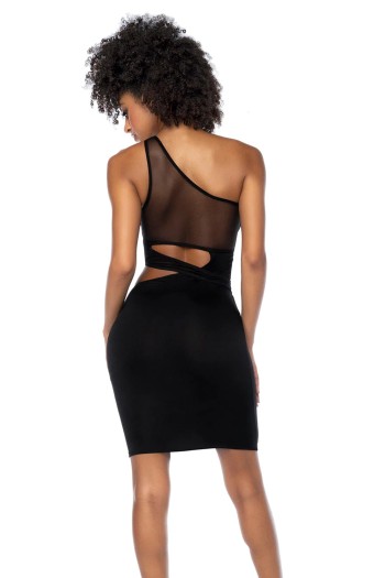 Asymmetrischen Kleid mit Cutouts - MAL40004 - S/M