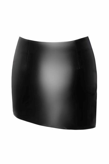F305 Legacy wetlook mini skirt - M