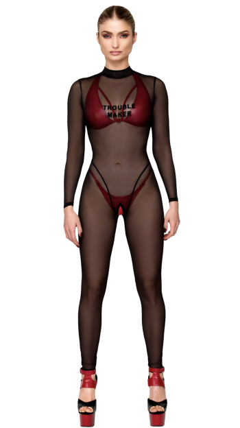 F387 Troublemaker Catsuit - XS
