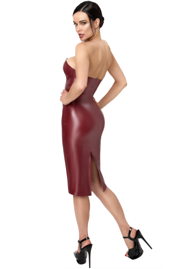F396 Dark Romance Corset Midi Dress - XS