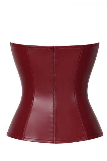 F398 Bordeaux Affair Boned Corset - XS