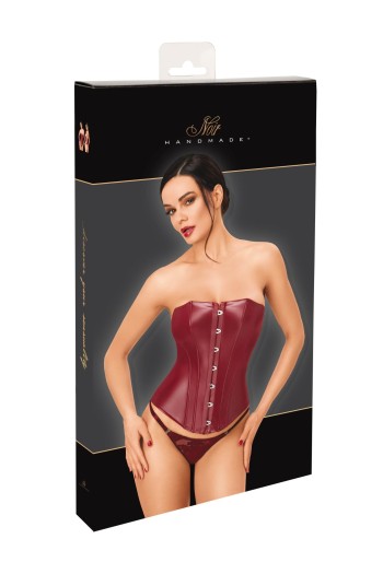 F398 Bordeaux Affair Boned Corset - XS