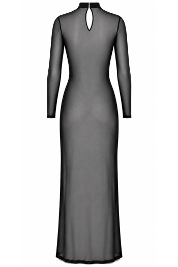 F410 Do Not Disturb Lace-Up Maxi Dress - XS