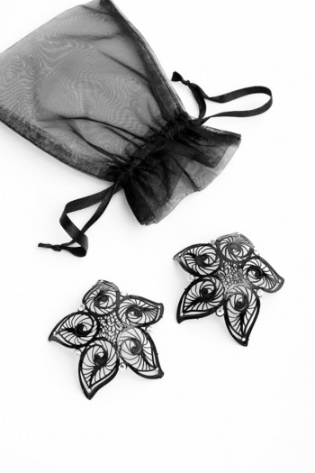 black nipple covers NP 02 Pasties by Noir Handmade