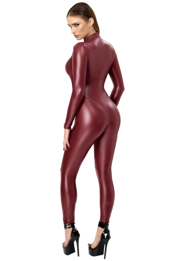 F395 Dark Romance Three-Way Zip Catsuit - XS