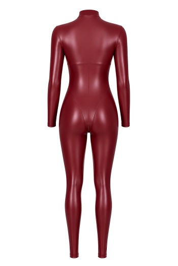 F395 Dark Romance Three-Way Zip Catsuit - XS