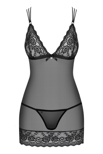 854-CHE-1 Chemise black - S/M