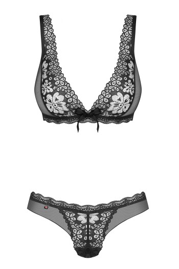 856-SET-1 2-teilges Set schwarz - L/XL