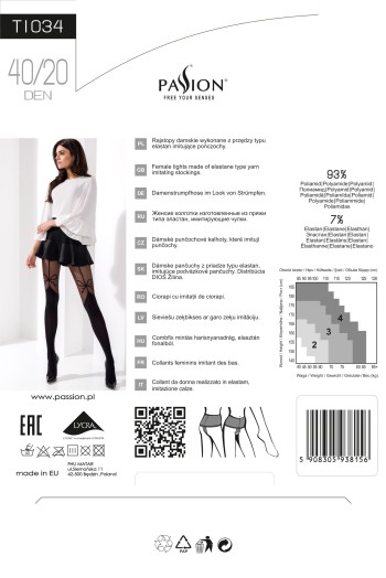 tights TI034 black - 3