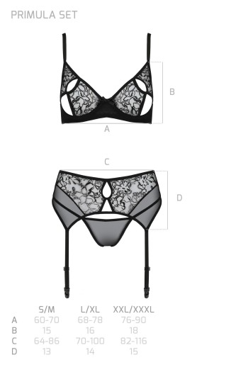black 3pcs Set PA596621 - S/M