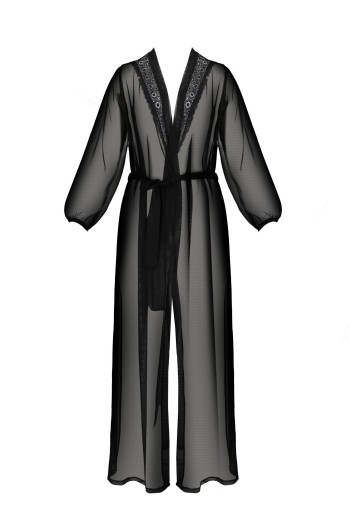 schwarzes Peignoir PA596660 - L/XL