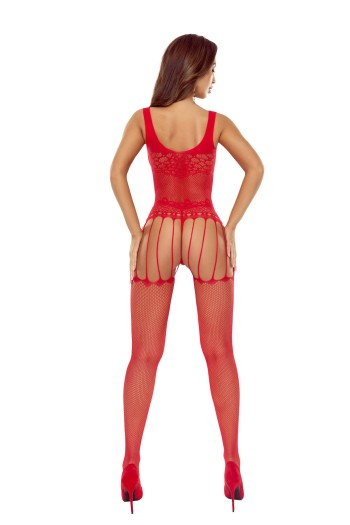 red ouvert Bodystocking BS119 - S/L