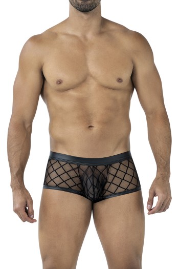 schwarzer Trunk Shorts mit Netz RAV110 - S