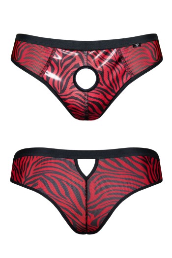 Netz-Slip REAndres001 schwarz/rot - XL