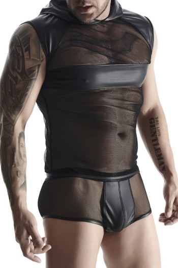 Hood-Shirt TSH005 black - M