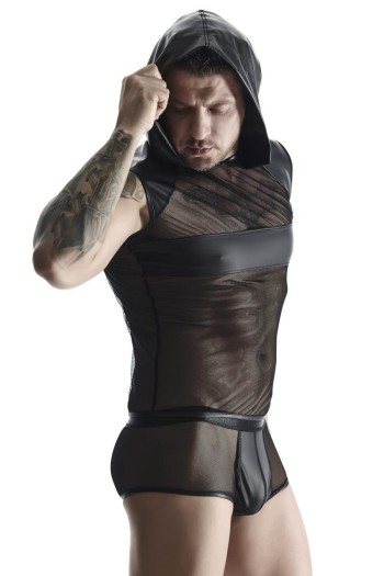 Hood-Shirt TSH005 black - M