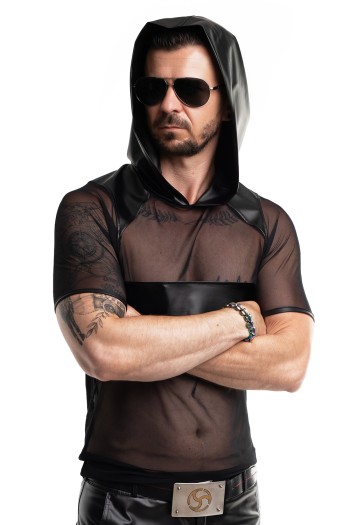 Hood T-Shirt RMIvo001 black - S