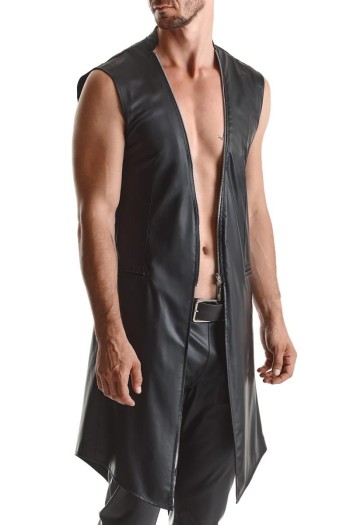 halblanger Herren Mantel RMMarco001 schwarz - S