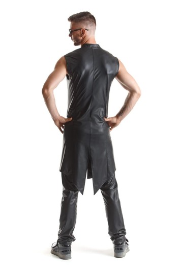 halblanger Herren Mantel RMMarco001 schwarz - S