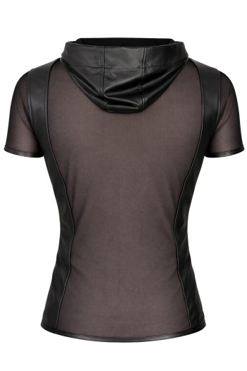 Herren Kapuzen T-Shirt ADGinter001 schwarz - S