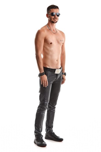 lange Herren Hose RMMatteo001 schwarz - L