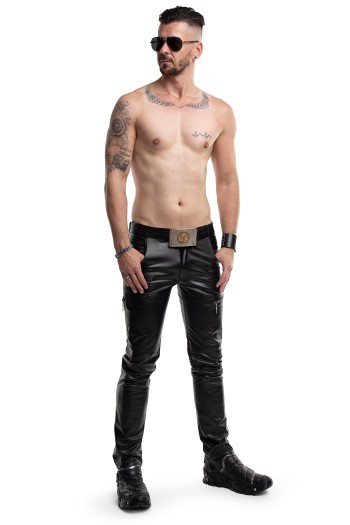 lange Herren Hose RMAmedeo001 schwarz - S