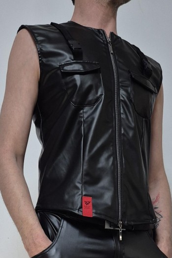 Herren Weste RMCamillo001 schwarz - S