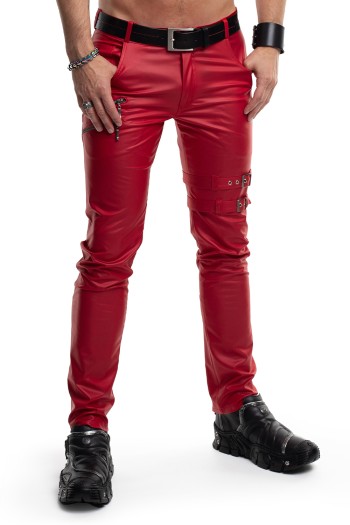 lange Herren Hose RMTommaso002 rot - M