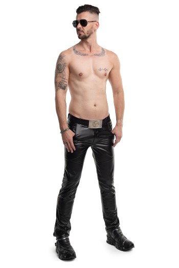 lange klassische Herren Hose RMVitale001 schwarz - S