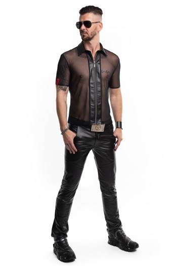 lange klassische Herren Hose RMVitale001 schwarz - S