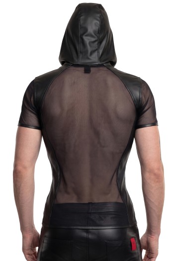 Herren Kapuzen T-Shirt ADGuido001 schwarz - S