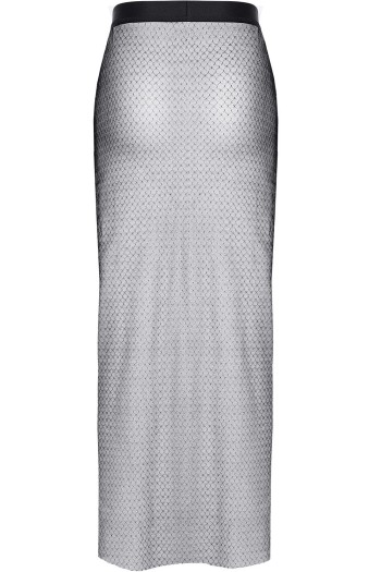 black/sliver long skirt STChiara001 - XL