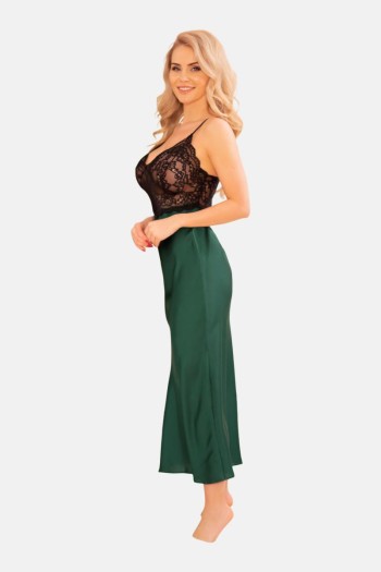 green/black long dress KA922513 - S