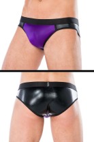 schwarz/lila Slip MC/9065 L/XL