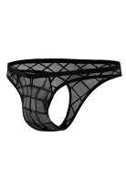 Black Web Sheer Thong RAV109 - S
